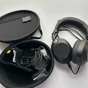 Black Over-Ear Headphones with Case